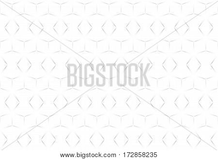 White abstract seamless geometric texture star shapes.