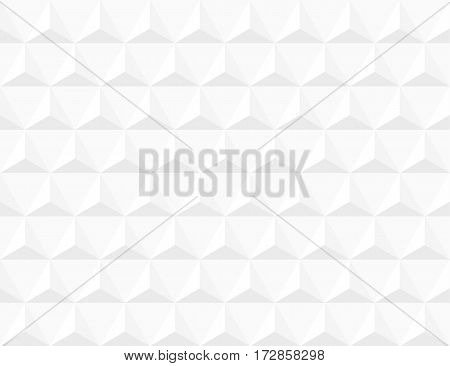 White background triangle shape wall seamless pattern