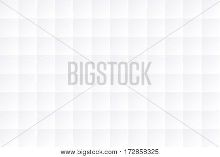 White background with seamless big squares geometric texture.