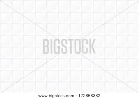 White background with seamless double squares geometric texture.