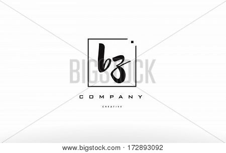 Bz B Z Hand Writing Letter Company Logo Icon Design