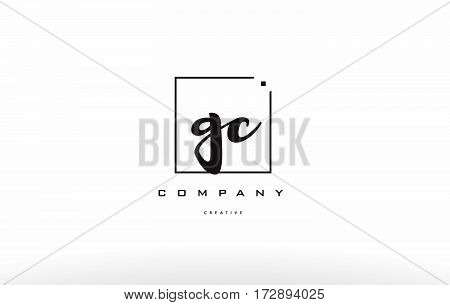 Gc G C Hand Writing Letter Company Logo Icon Design