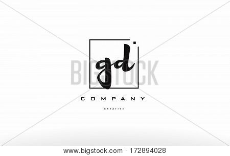Gd G D Hand Writing Letter Company Logo Icon Design