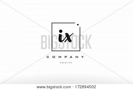 Ix I X Hand Writing Letter Company Logo Icon Design
