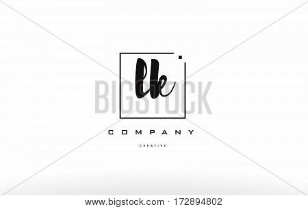 Lk L K Hand Writing Letter Company Logo Icon Design