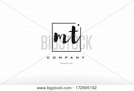 Mt M T Hand Writing Letter Company Logo Icon Design