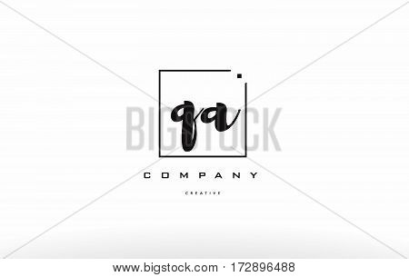 Qa Q A Hand Writing Letter Company Logo Icon Design