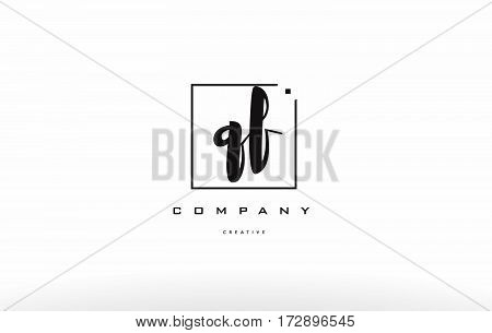 Qf Q F Hand Writing Letter Company Logo Icon Design
