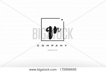 Qn Q N Hand Writing Letter Company Logo Icon Design