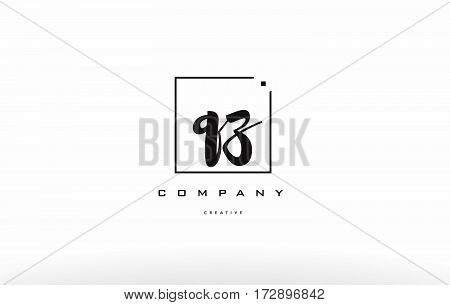 Qz Q Z Hand Writing Letter Company Logo Icon Design