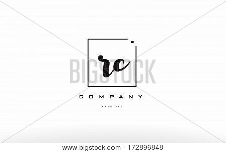 Rc R C Hand Writing Letter Company Logo Icon Design