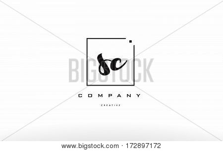 Sc S C Hand Writing Letter Company Logo Icon Design