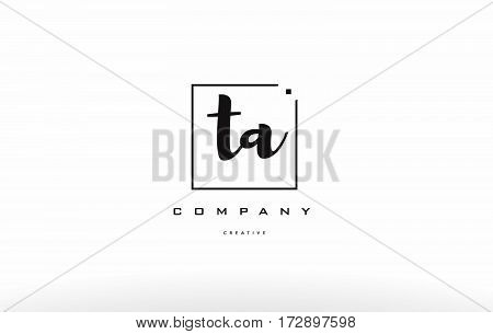 Ta T A Hand Writing Letter Company Logo Icon Design