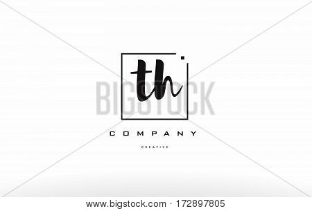 Th T H Hand Writing Letter Company Logo Icon Design