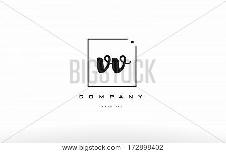 Vv V Hand Writing Letter Company Logo Icon Design