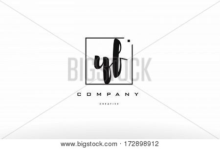 Yf Y F Hand Writing Letter Company Logo Icon Design