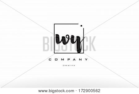Wy W Y Hand Writing Letter Company Logo Icon Design