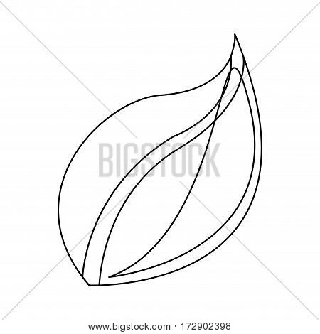 silhouette leaves icon stock, vector illustration design