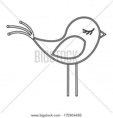 silhouette canary icon stock, vector illustration design image