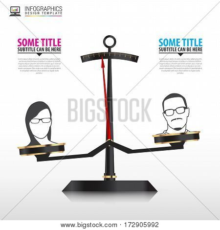 Business concept. Infographics design template. Vector illustration