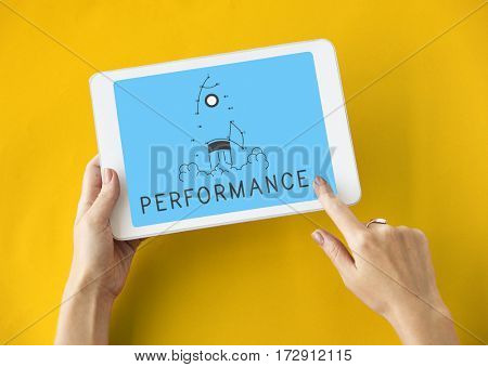 Performance Way to Success Target Icon