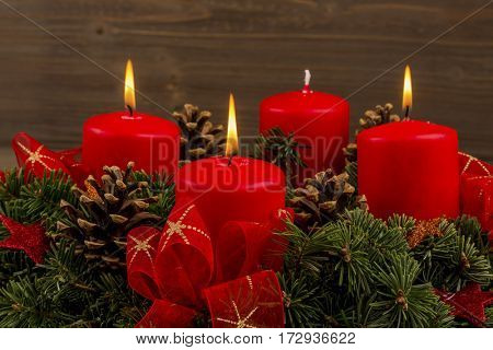 advent wreath at christmas
