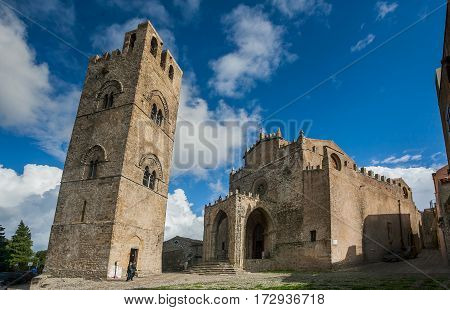 Erice, Trapani, Sicily, Italy - Cathedral Of Erice
