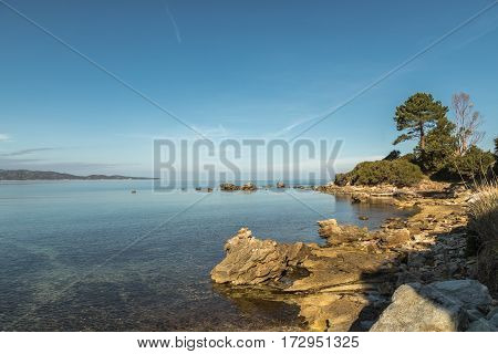 Coastline Of Corsica Near Saint Florent