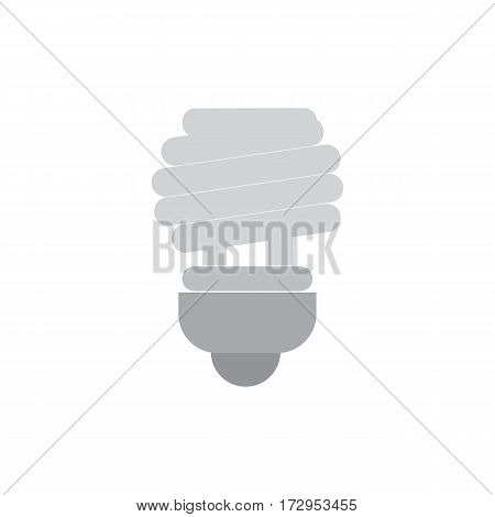 Save bulb grey icon with energy saving
