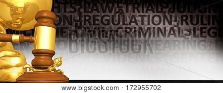 Law Gavel Concept With The Original 3D Character Illustration Being Squished