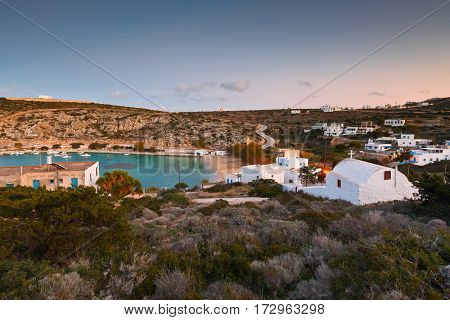 Agios Georgios village on Iraklia island in Lesser Cyclades, Greece.
