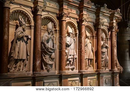 Reims France - july 26 2016 : the entombment of Saint Remi