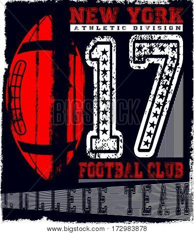 New york Varsity Sport vector print and varsity. For t-shirt or other uses in vector.T shirt graphic
