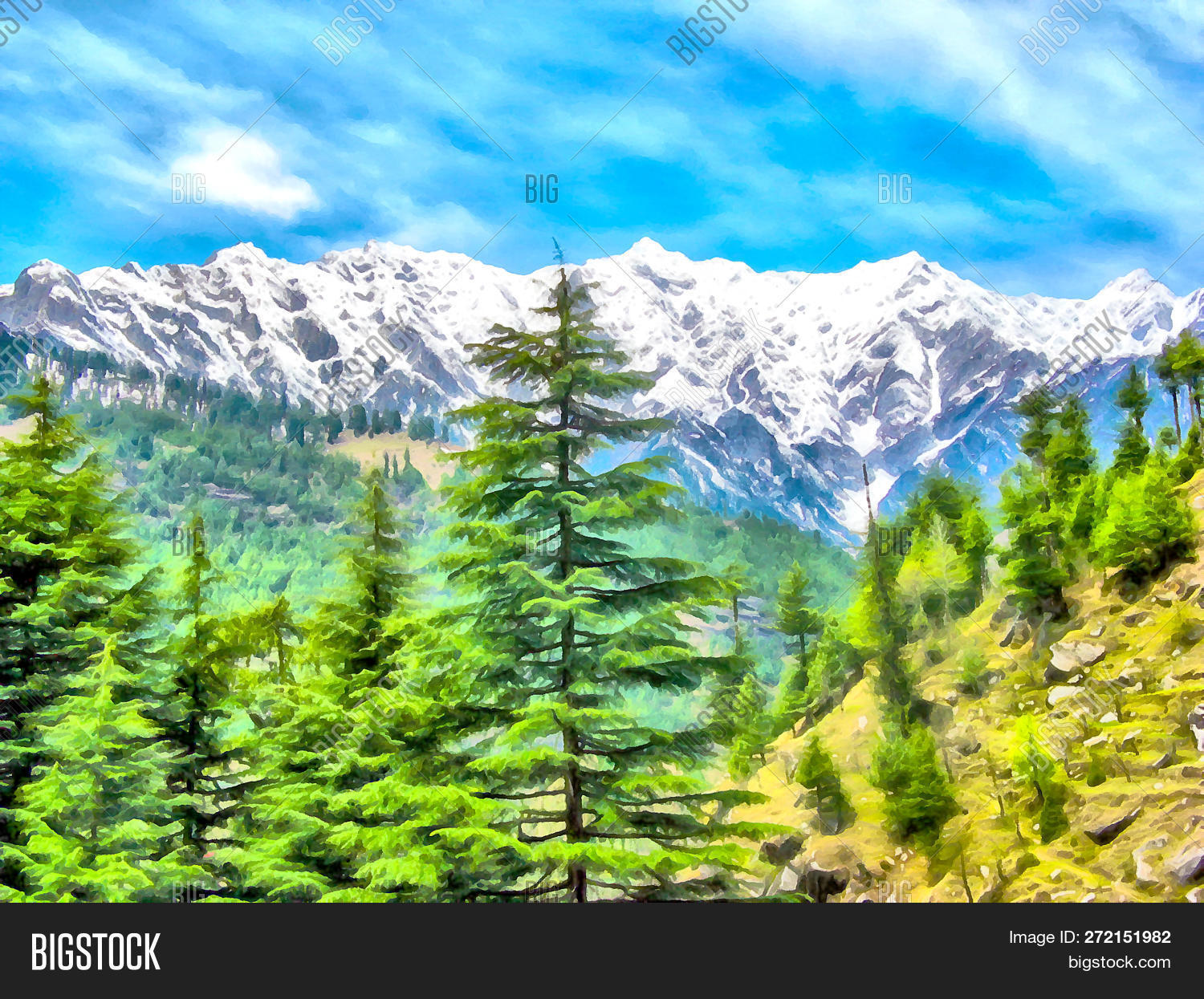 Digital Painting Image Photo Free Trial Bigstock