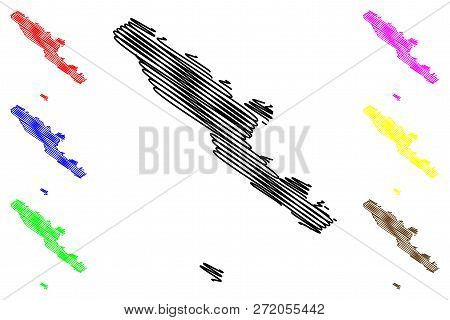 Bengkulu (subdivisions Of Indonesia, Provinces Of Indonesia) Map Vector Illustration, Scribble Sketc
