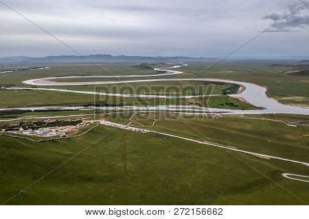 The First Bend Of The Zigzagged Yellow River