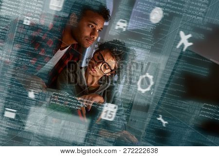 Young Multinational Code Developers, Team Work Of New Navigation Project