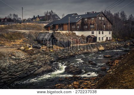 Roros, Norwegian Mining Town From Unesco List. Smelting House.