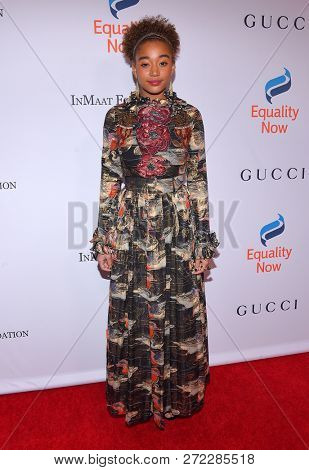 LOS ANGELES - DEC 03:  Amandla Stenberg arrives to the 4th Annual 'Make Equality Reality' Gala  on December 3, 2018 in Hollywood, CA                