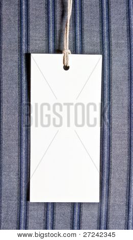 étiquette de prix vierge