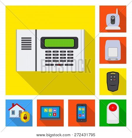 Isolated Object Of Office And House Logo. Collection Of Office And System Stock Symbol For Web.