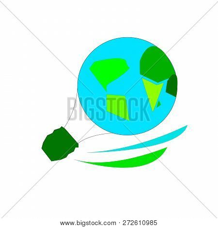 Different Continents Logo.  Travel Company And Travel