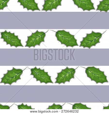 Cowberry Vector Illustration, Berries Images. Doodle Cowberry Vector Illustration In Red And Green C