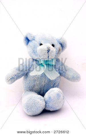 Ours en peluche bleu
