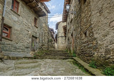 Rupit, A Medieval Village In The Middle Of Nature. Catalonia, Osona