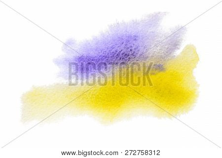 Abstract Watercolor Stain Handmade. Isolated Watercolor Illustration