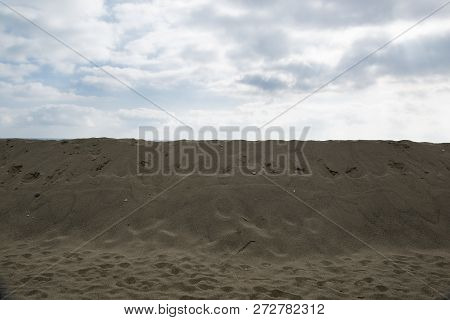 Sand Dunes Erected To Protect Buildings Built Near The Beach