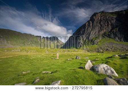 Eggum Area In Lofoten Islands, Nnorthern Norway.