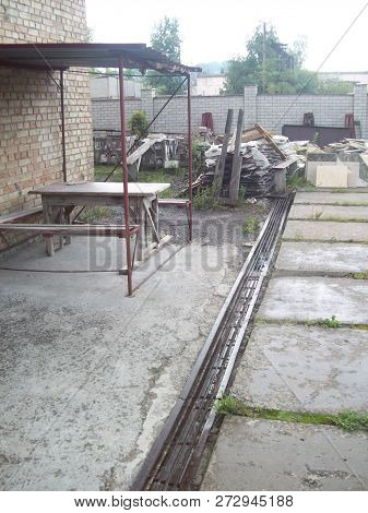 Exterior And Interior Photofixation Of The Production Department Of The Building