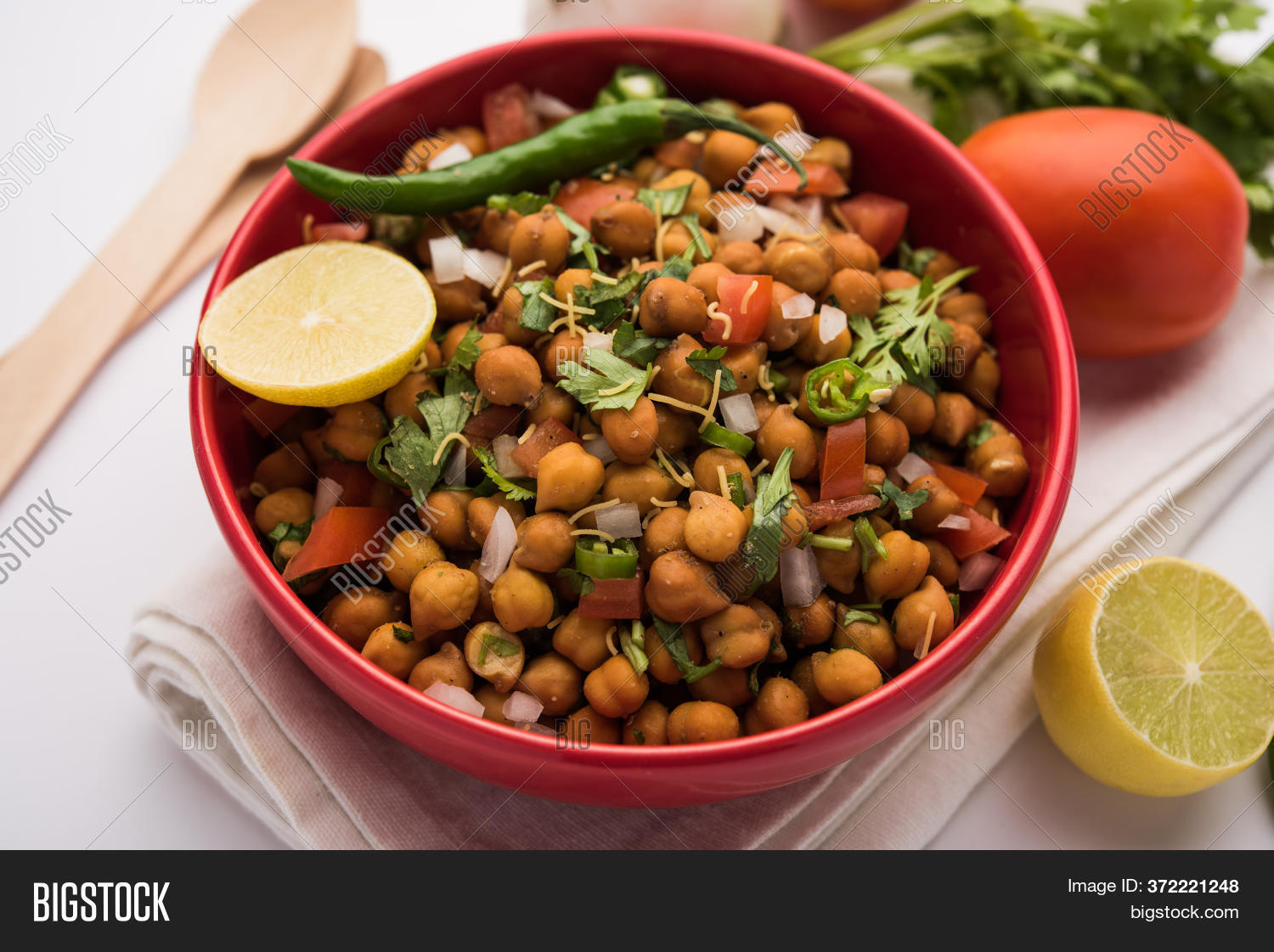 Black Chickpea Chaat Image & Photo (Free Trial) Bigstock
